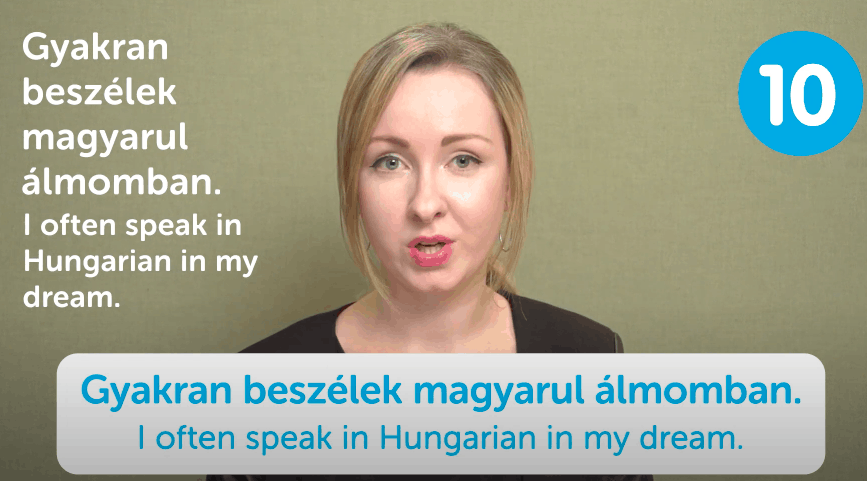 HungarianPod101 Video Lesson Screenshot