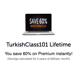 TurkishClass101 Coupon 60