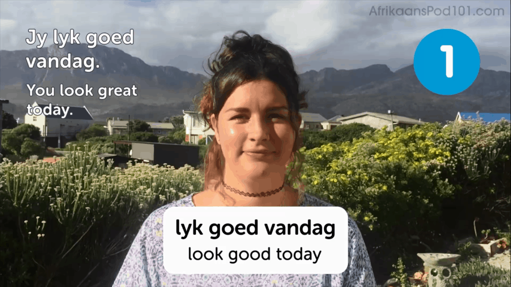 AfrikaansPod101-Review-Video-Lesson-You-Look-Good